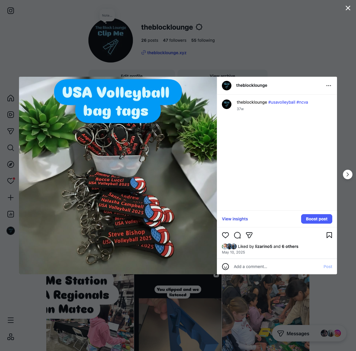 USA Volleyball Bag Tags